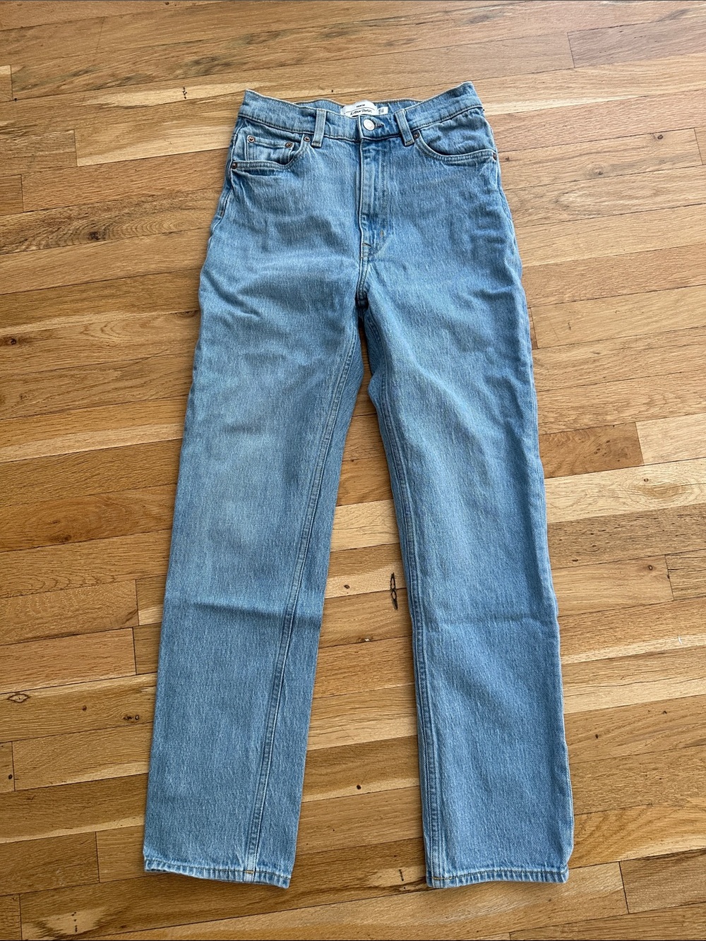Light Wash & other stories Blue High-Rise Straight Jeans